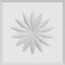Ekena Millwork Standard Sedgwick Flower Rosette With Beveled Edge, 6"W x 6"H x 1/2"P ROSP060X060X050SDG10 - alternate 3